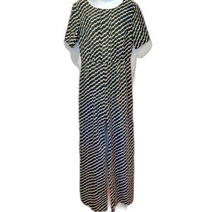 Gianni Bini Short Sleeved Geometric Print Womens Jumpsuit Size Large Dressy